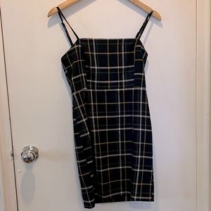 Plaid mini dress